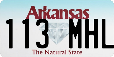 AR license plate 113MHL