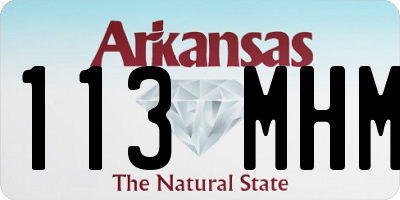 AR license plate 113MHM