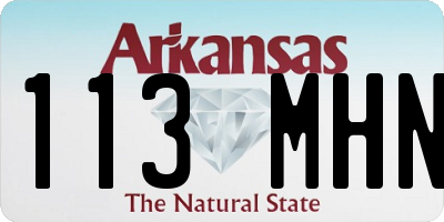 AR license plate 113MHN