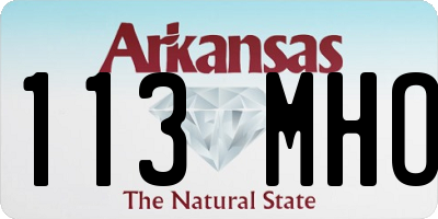 AR license plate 113MHO