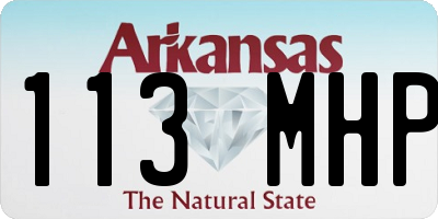 AR license plate 113MHP