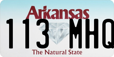 AR license plate 113MHQ