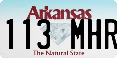 AR license plate 113MHR