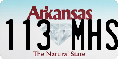 AR license plate 113MHS
