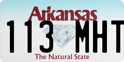 AR license plate 113MHT
