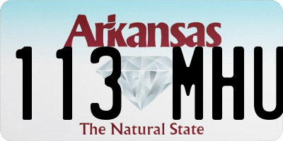 AR license plate 113MHU