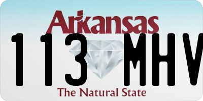 AR license plate 113MHV