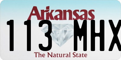 AR license plate 113MHX
