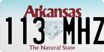 AR license plate 113MHZ