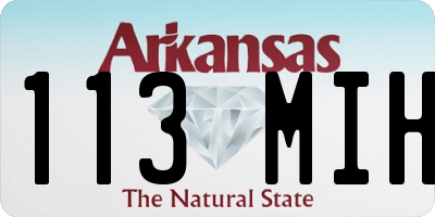 AR license plate 113MIH