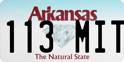 AR license plate 113MIT