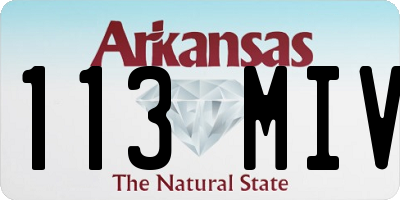 AR license plate 113MIV
