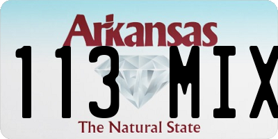 AR license plate 113MIX