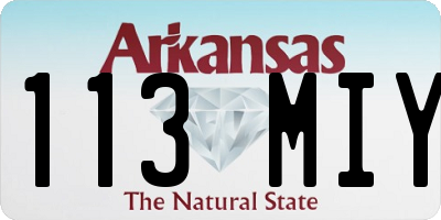 AR license plate 113MIY