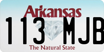 AR license plate 113MJB