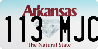 AR license plate 113MJC
