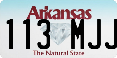 AR license plate 113MJJ