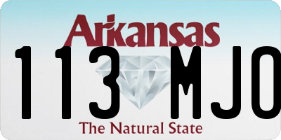 AR license plate 113MJO
