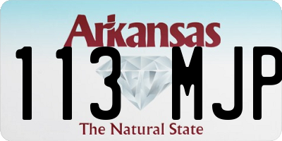 AR license plate 113MJP
