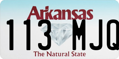 AR license plate 113MJQ