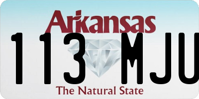 AR license plate 113MJU