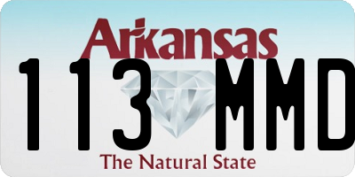 AR license plate 113MMD