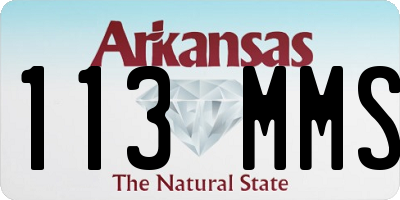 AR license plate 113MMS