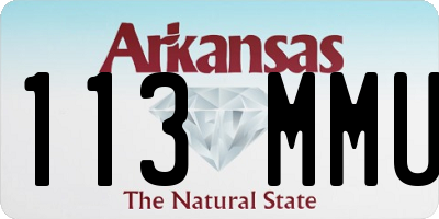 AR license plate 113MMU