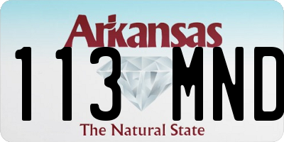 AR license plate 113MND