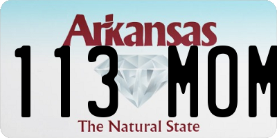 AR license plate 113MOM