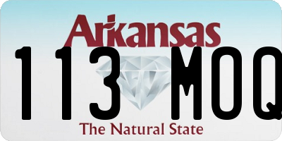AR license plate 113MOQ