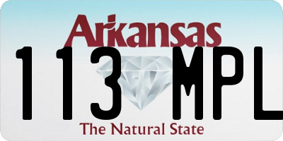 AR license plate 113MPL