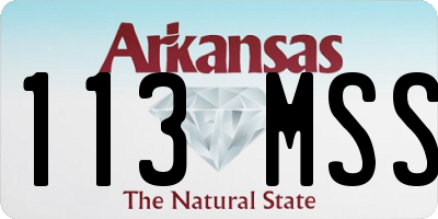 AR license plate 113MSS