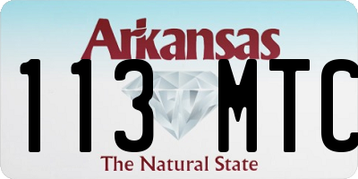 AR license plate 113MTC