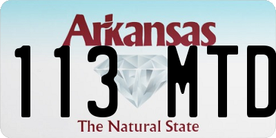 AR license plate 113MTD