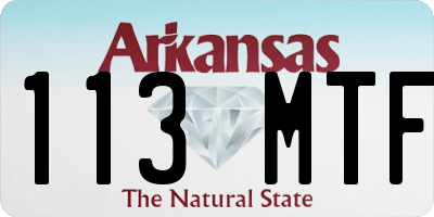 AR license plate 113MTF