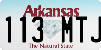 AR license plate 113MTJ