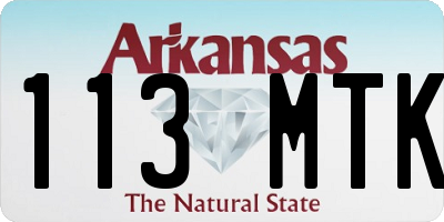 AR license plate 113MTK