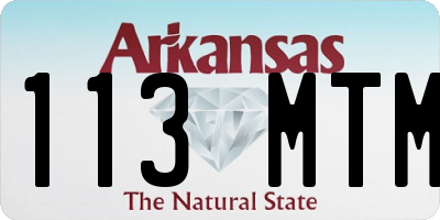 AR license plate 113MTM