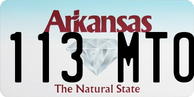AR license plate 113MTO