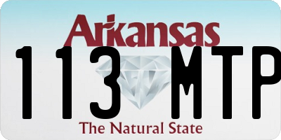 AR license plate 113MTP