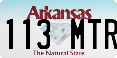 AR license plate 113MTR