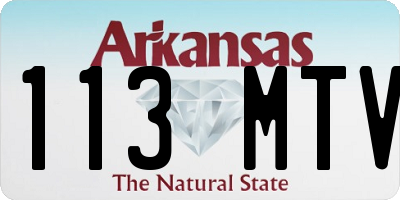 AR license plate 113MTV