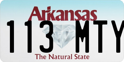 AR license plate 113MTY