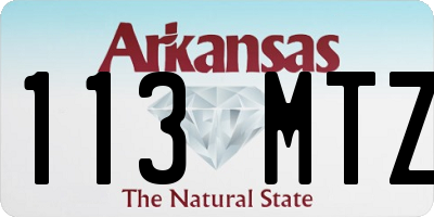 AR license plate 113MTZ