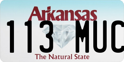 AR license plate 113MUC