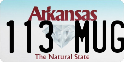 AR license plate 113MUG