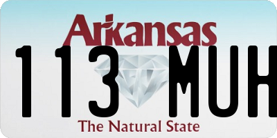 AR license plate 113MUH