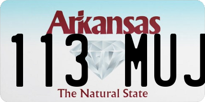 AR license plate 113MUJ