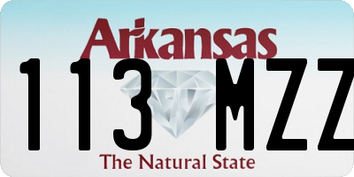AR license plate 113MZZ